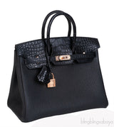 Birkin 25 Touch Togo Matte Crocodile RGH