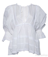 White Batista Cotton Blouse