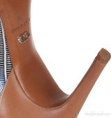 Embossed Pointed Toe Heels