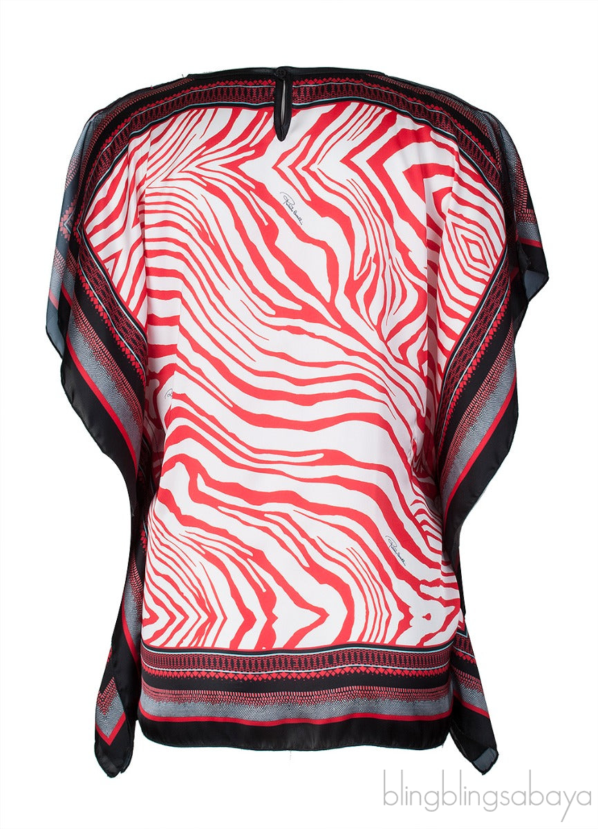 Animal Print Scarf Top