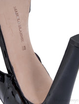 Black Patent Strap Heels