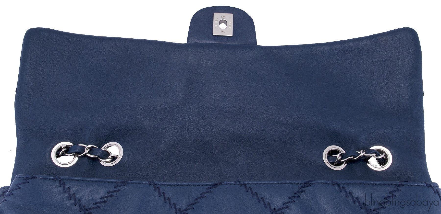 Ultimate Stitch Navy Flap Bag