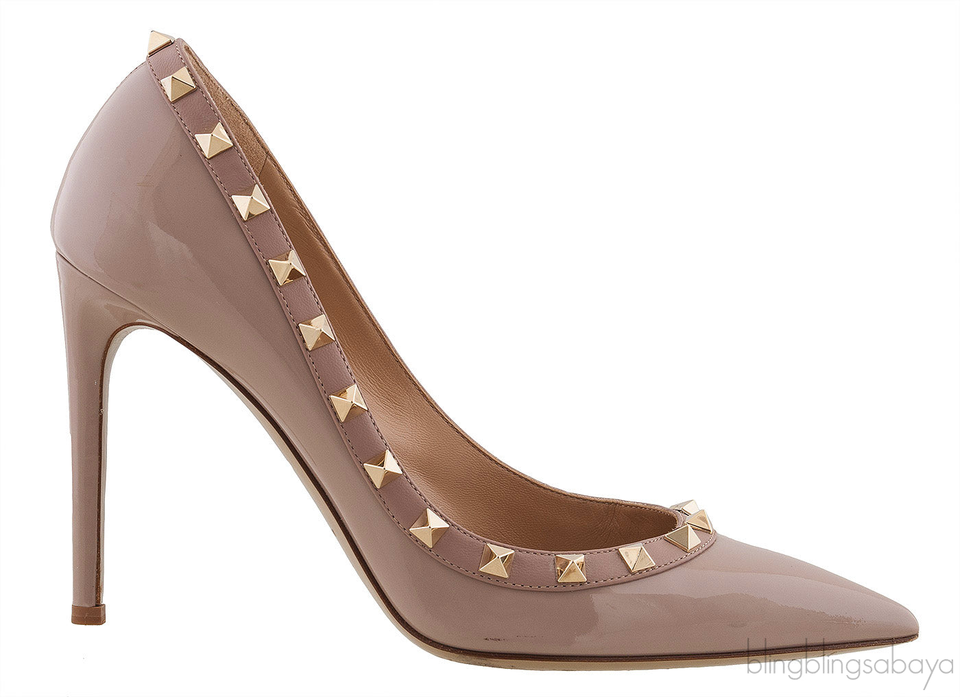 Pastel Beige Rockstud Pump