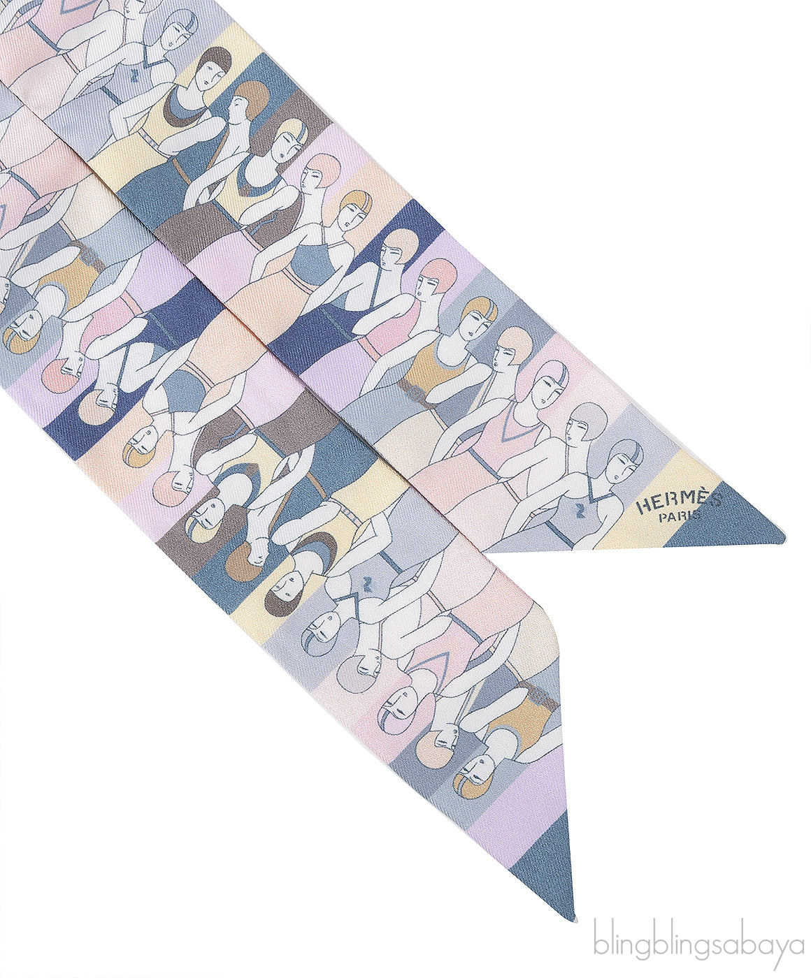 Hermes Les Baigneuses Silk Twilly
