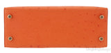 Kelly 25 Tangerine Ostrich Sellier