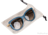 Charlotte Monogram Blue Sunglasses