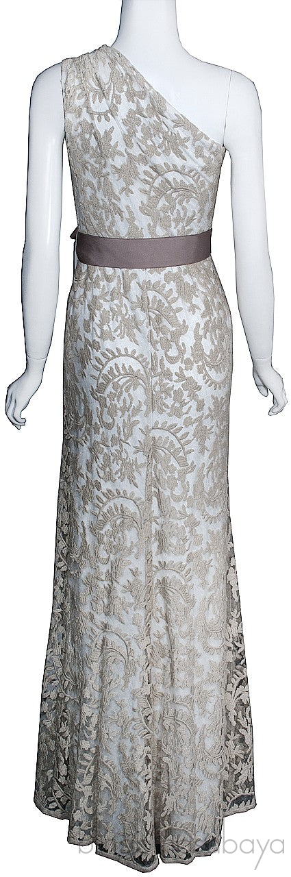 One Shoulder Lace Gown