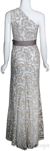 One Shoulder Lace Gown