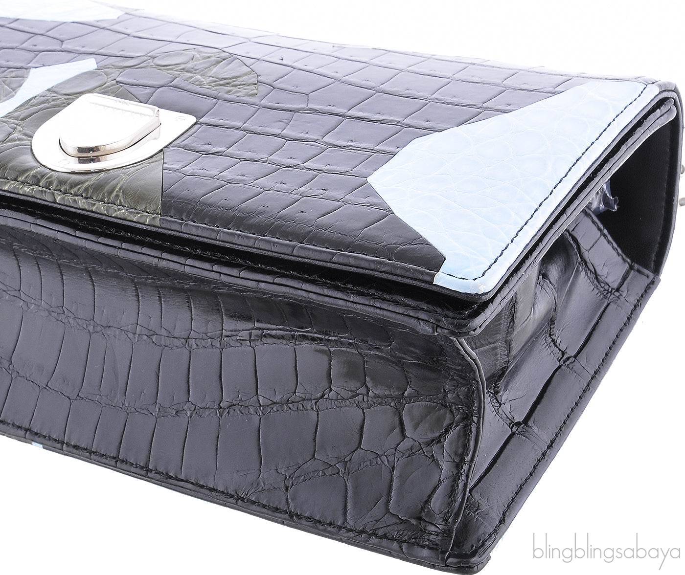Diorama Marquetry Crocodile Bag*