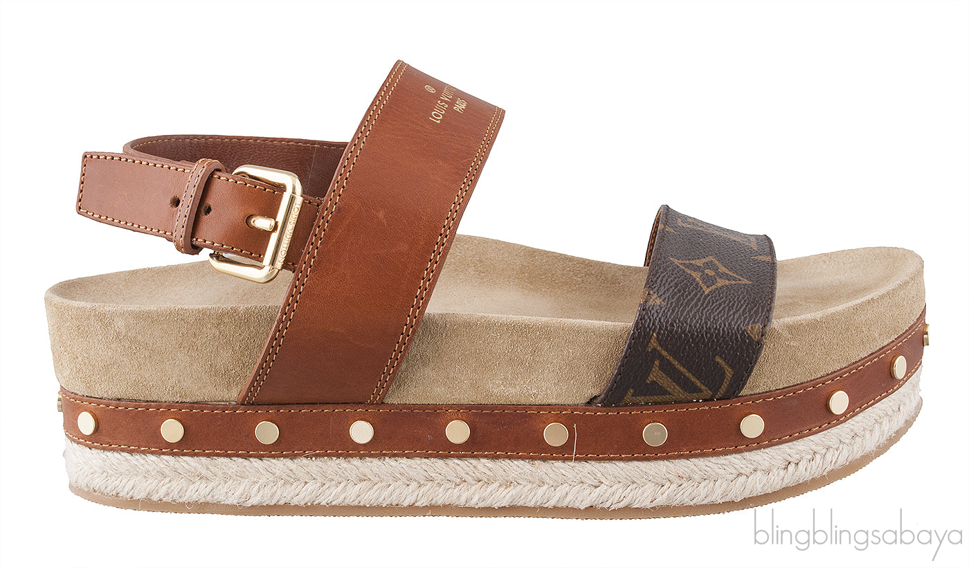 Monogram Platform Sandals