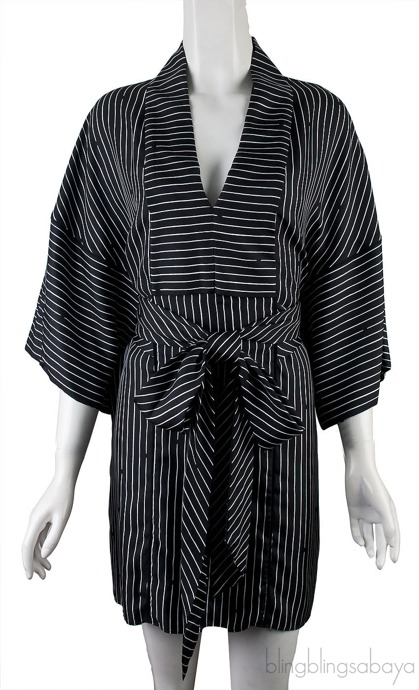 Black Stripe Tunic Dress
