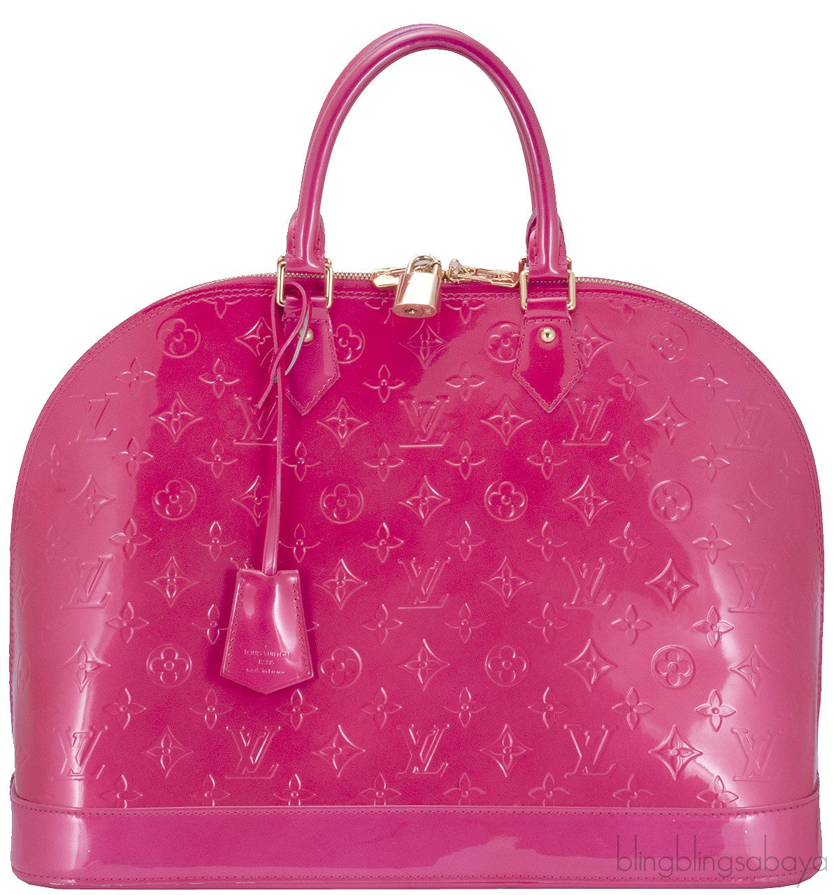 Alma GM Pink Monogram Vernis