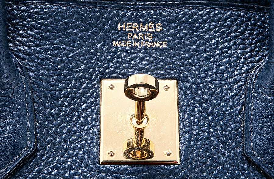 Birkin 35 Navy Blue Taurillon Clem.