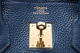 Birkin 35 Navy Blue Taurillon Clem.