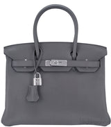 Birkin 30 Etain Togo PHW