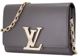 Taupe Chain Louise Clutch Bag