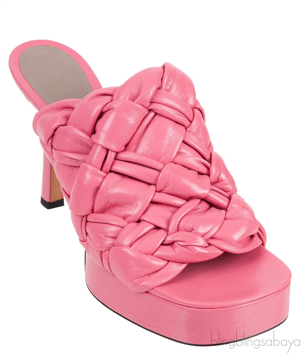 Bottega Veneta The Board Platform Pink Mule