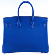 Birkin 35 Blue Electric Epsom