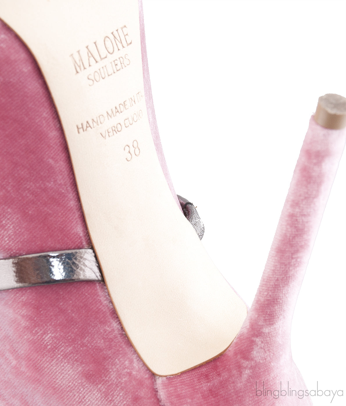 Maureen 100 Pink Velvet Heels