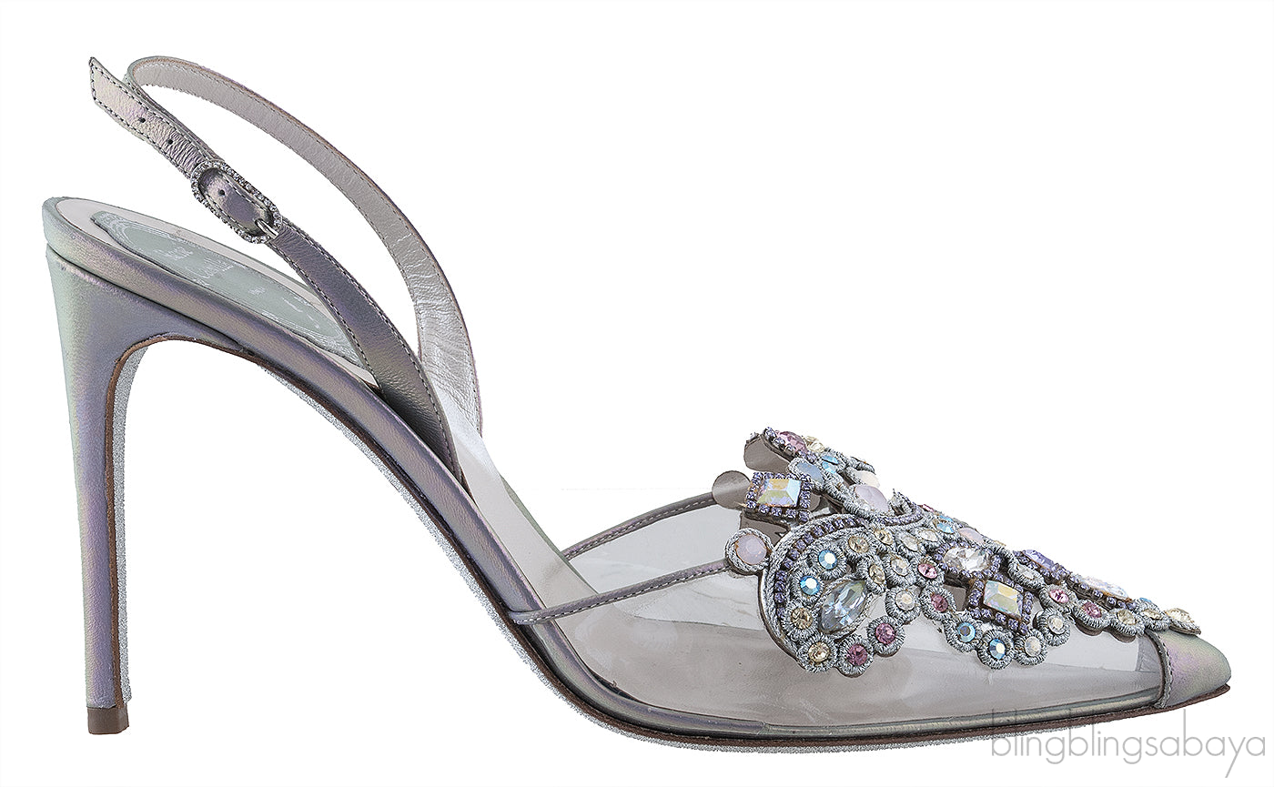 Veneziana Strass PVC Slingback