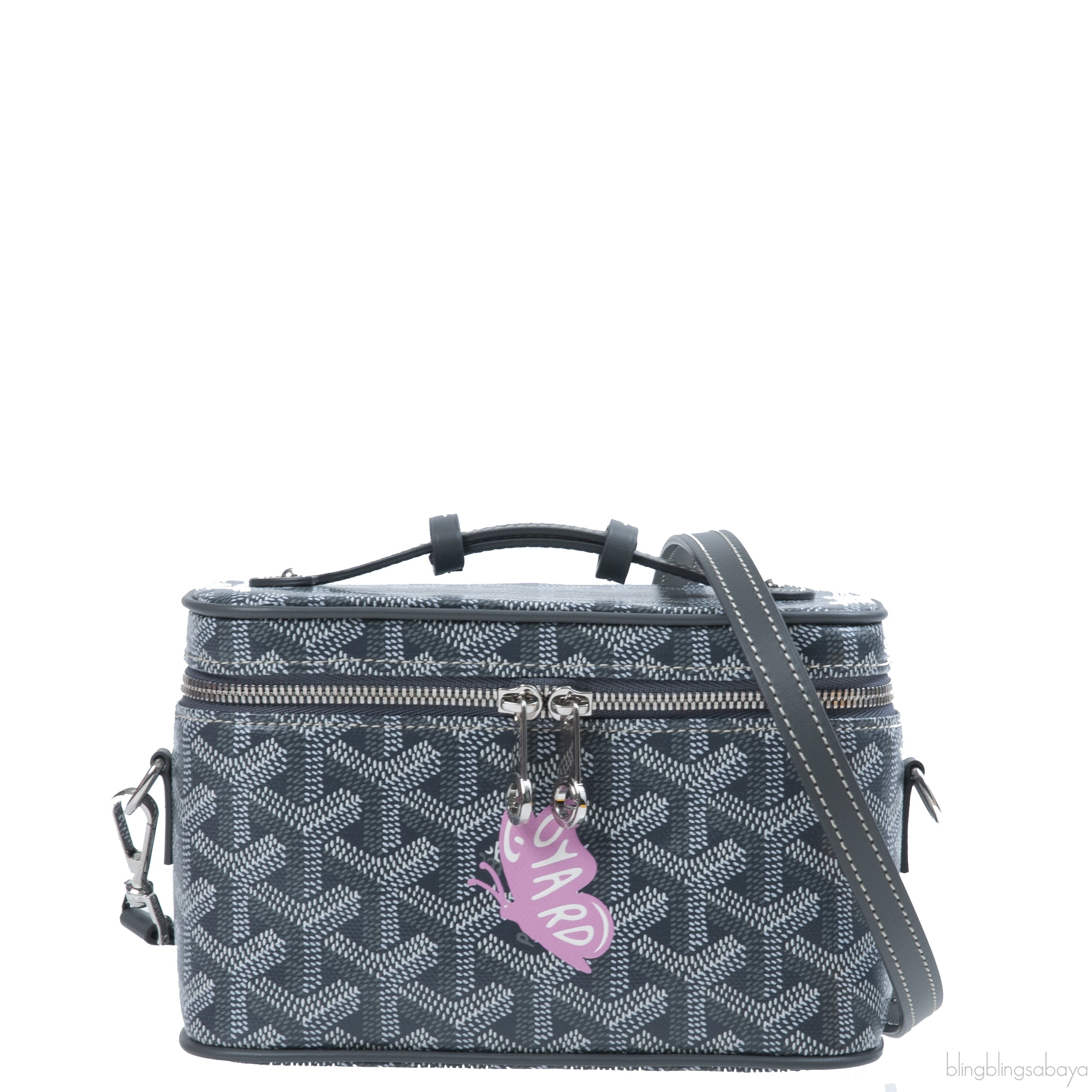 Goyard Grey Muse Butterfly Mini Vanity Bag
