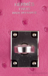 Birkin 25 Fuchsia Ostrich PHW