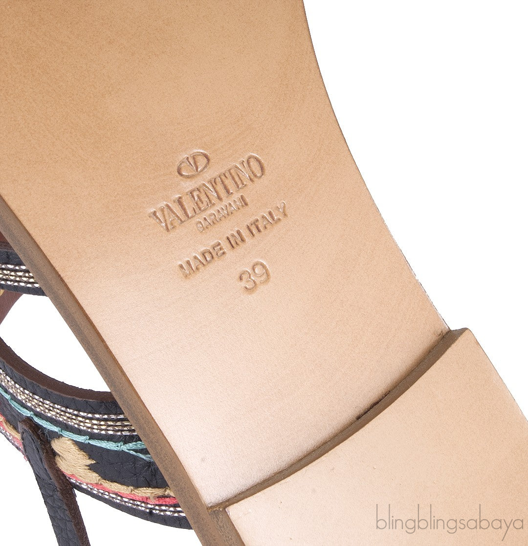 Valentino Garavani Multi-color Slip On Sandals