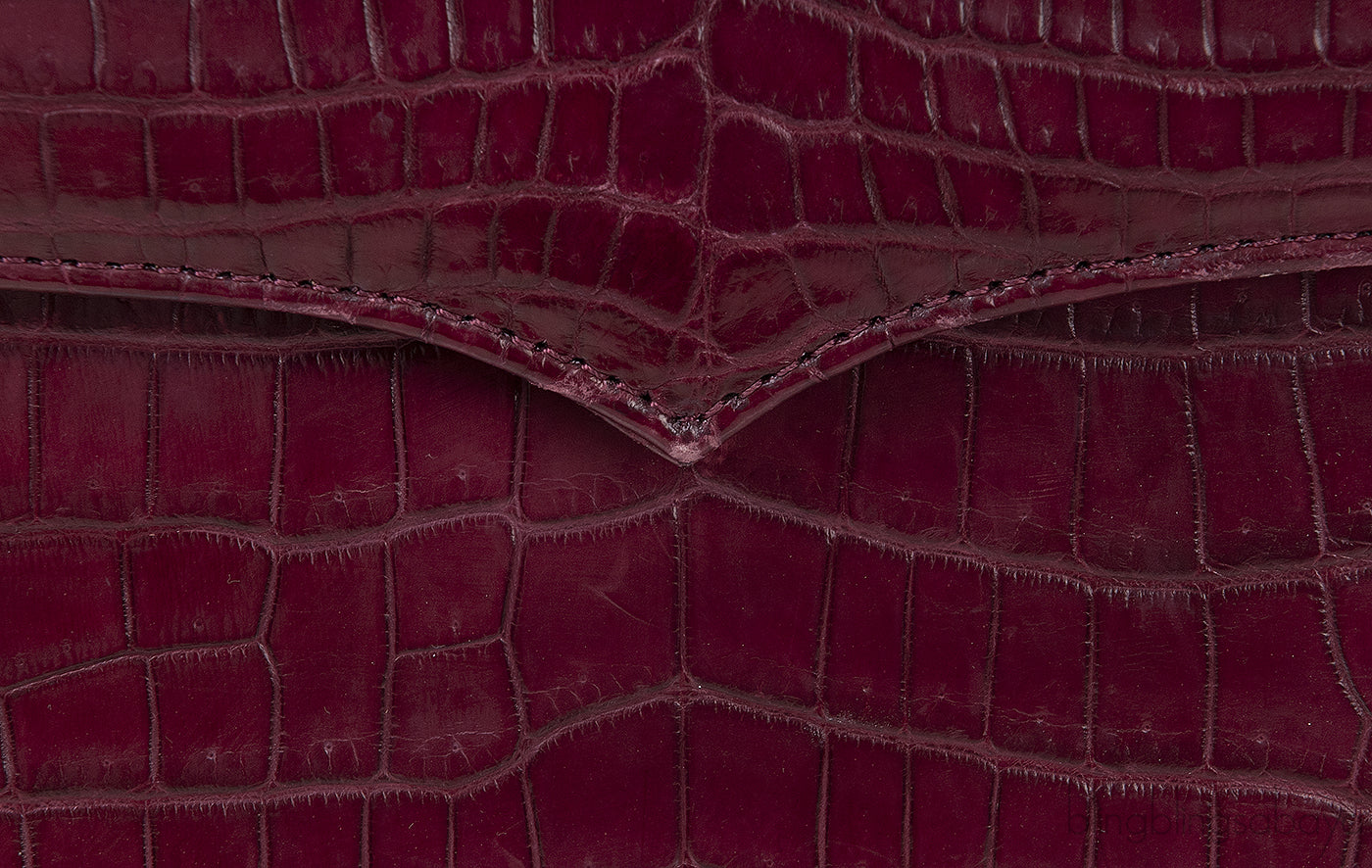 Maxime Bordeaux Crocodile Bag