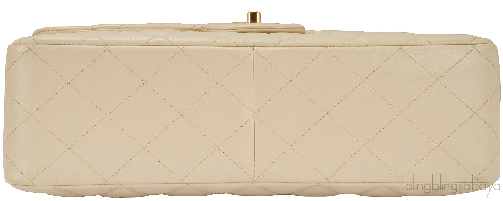 Beige CC Jumbo Flap Bag