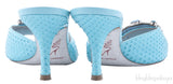 Turquoise Multicolor Stone Python Sandals*