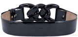 Black Patent Lucite Chain Belt*