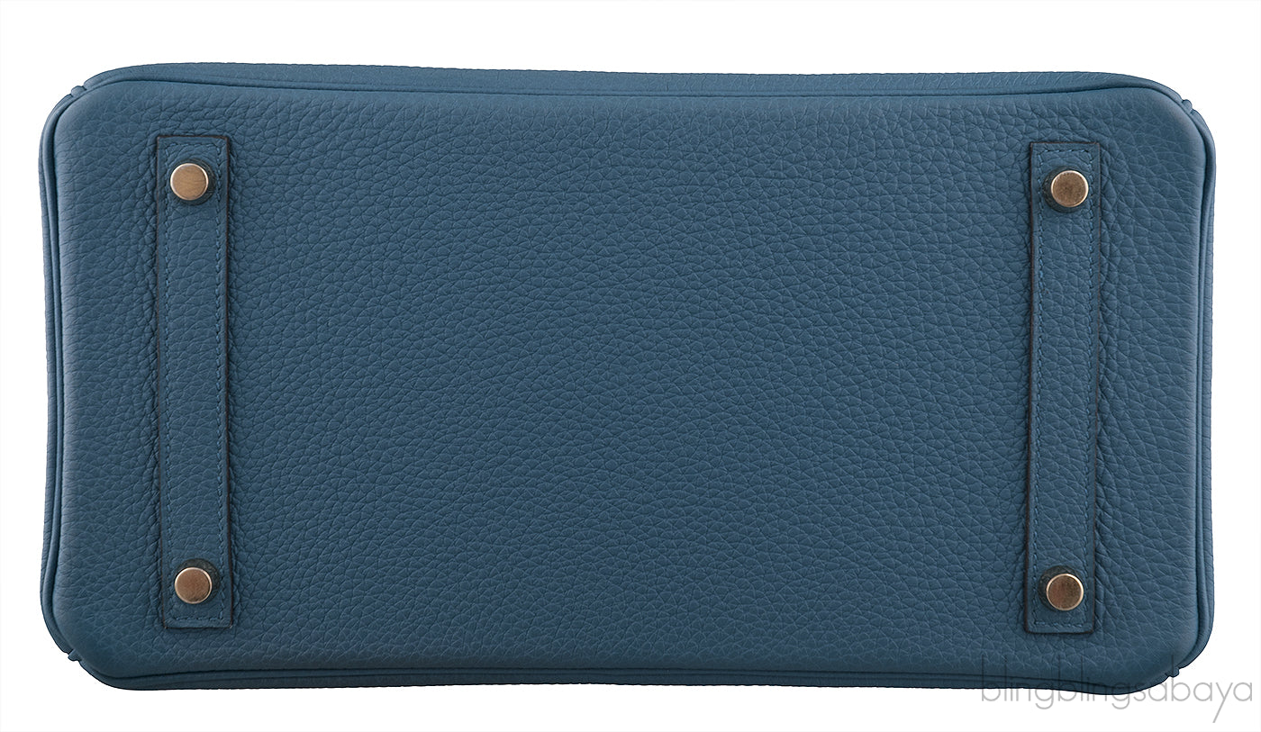 Birkin 30 Blue Cobalt Togo GHW