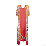 Hermes Silk Printed Multicolor Caftan Dress