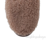 Feliac Teddy Fabric Slip-on Shoes