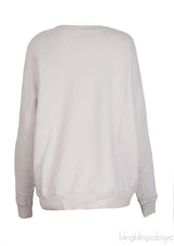 GG White Floral Print Sweatshirt