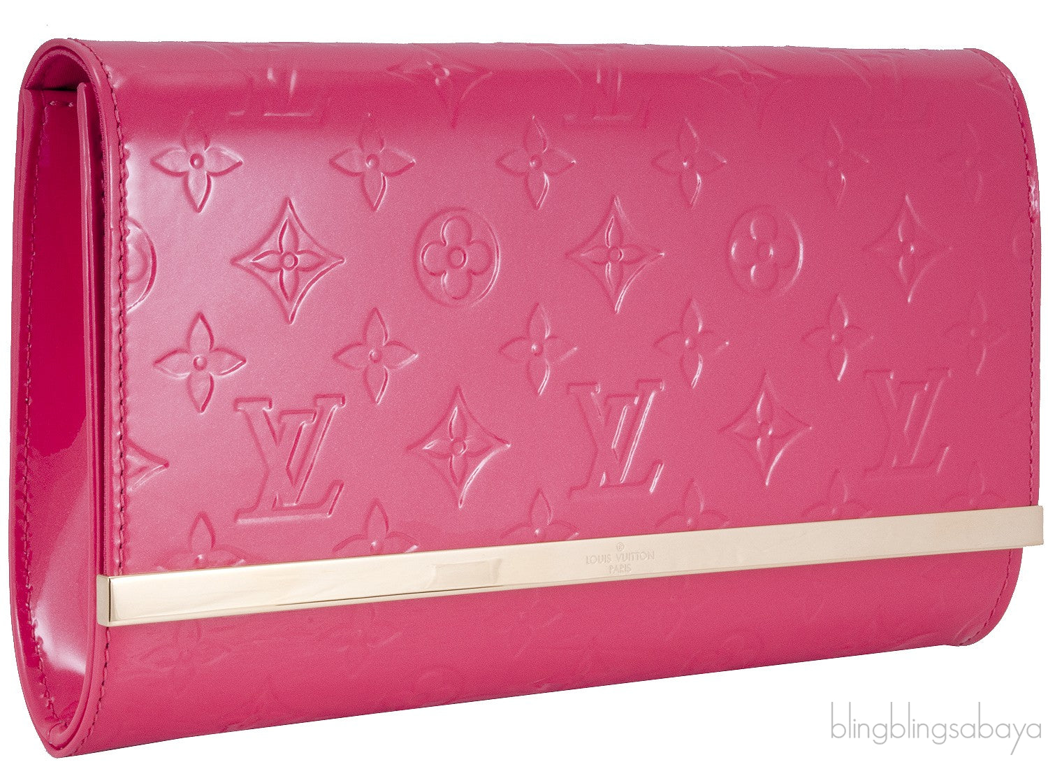 Ana Vernis Pochette Chain Clutch Bag