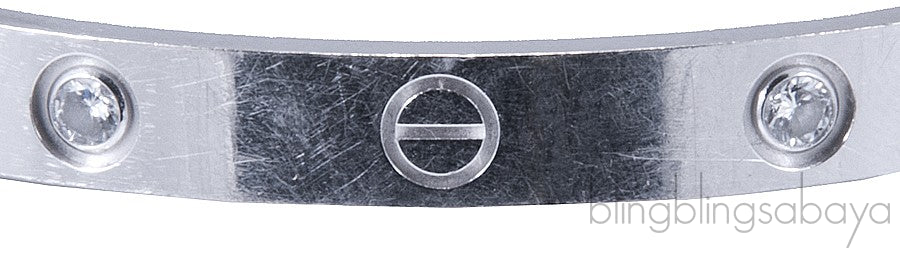 White Gold LOVE Diamond Bracelet