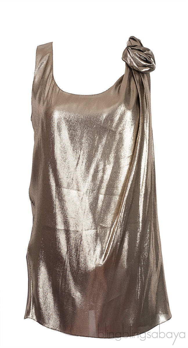 Metallic Sleeveless Top
