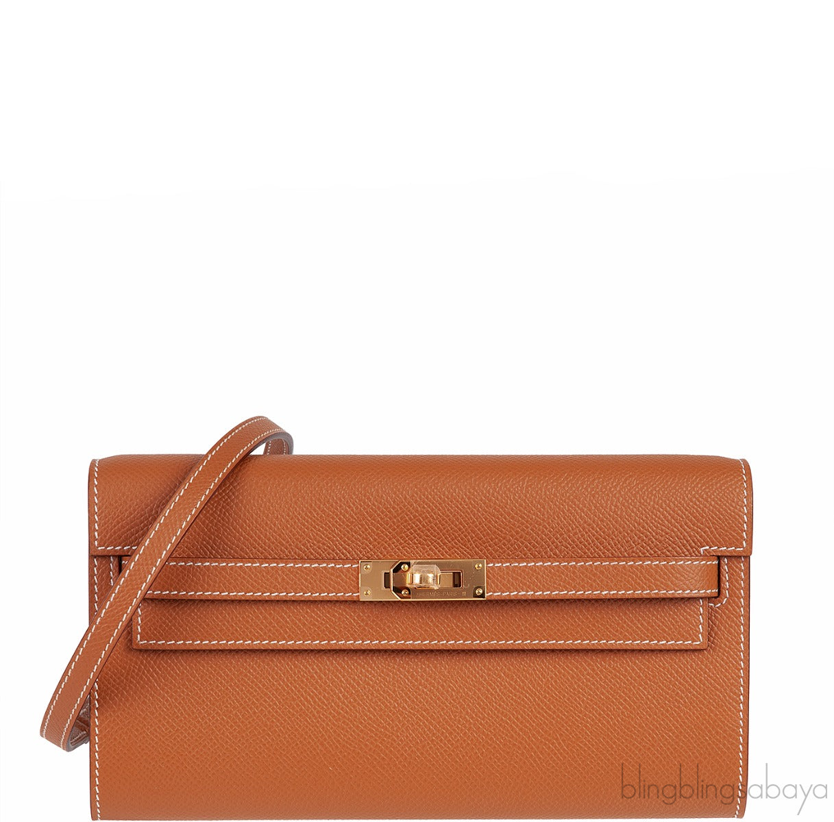 Kelly Classique To Go Gold Epsom Wallet