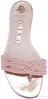 Peach & Rose Gold Slip-on Flat