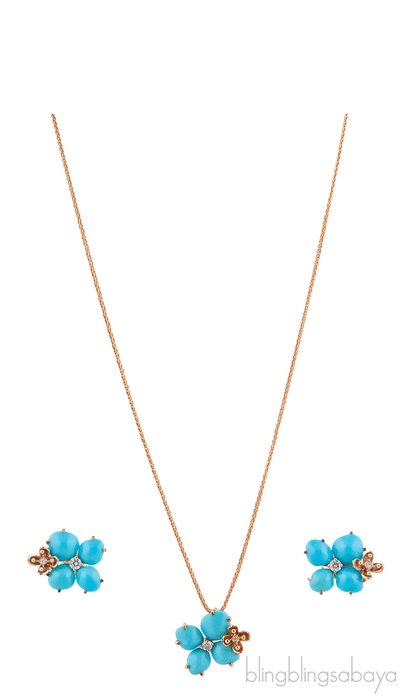 Hortensia Eden Necklace & Earrings Set