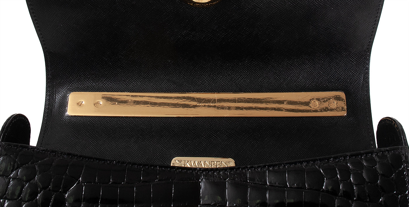 Black Signature Crocodile Bag GHW