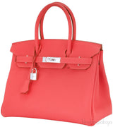 Birkin 30 Togo Rouge Pivoine PHW
