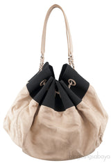 CC Off-white Drawstring Shopper Tote