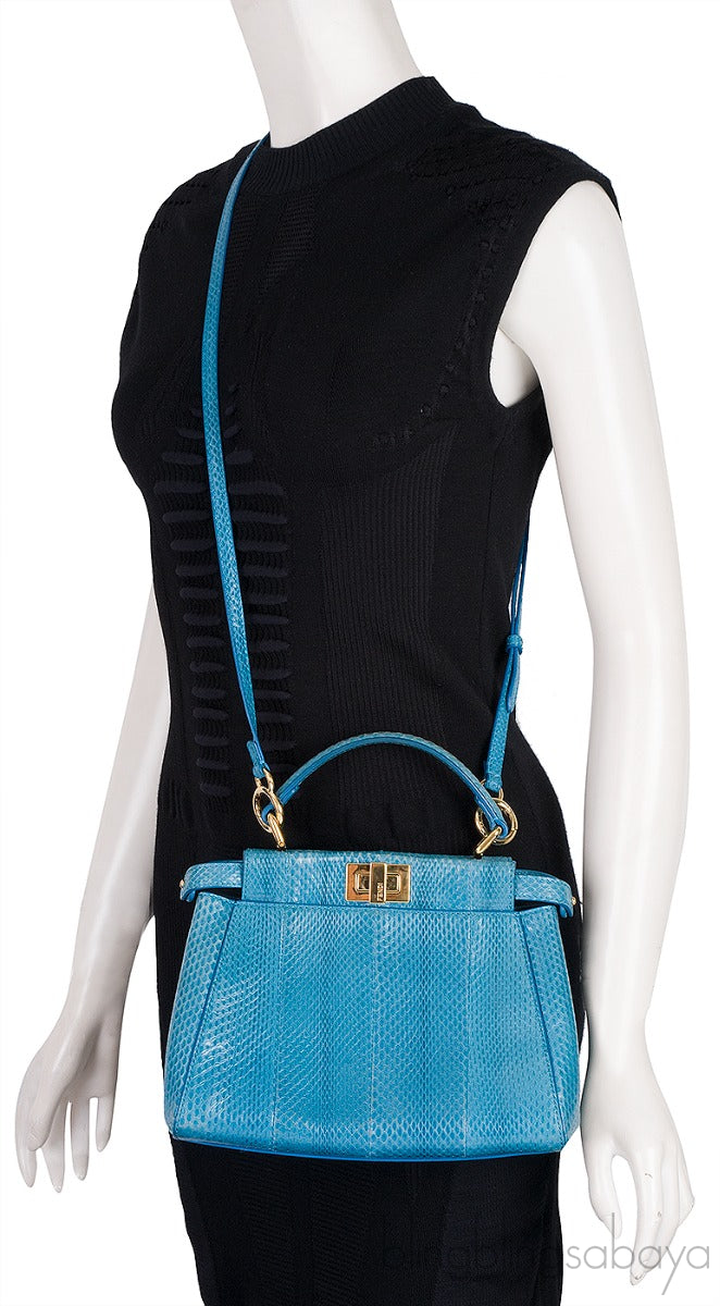 Blue Python Mini Peekaboo