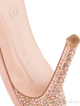 Glam Nude Crystal Sandals