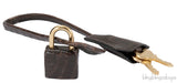 Birkin 35 Brown Patent Porosus GHW