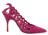 Wanga Pink Suede Heart Pump