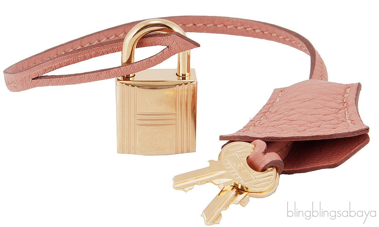 Birkin 35 Rose Tea Taurillon Clem.