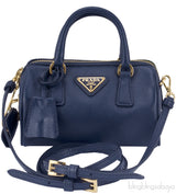 Navy Blue Mini Top Handle Bag